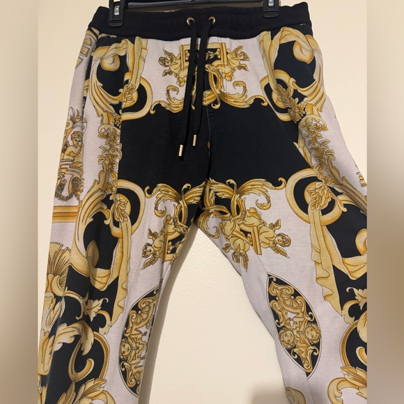 Versace Tribute Ss 92’ Baroque Print T Shirt Joggers Pants Set - Picture 11 of 16